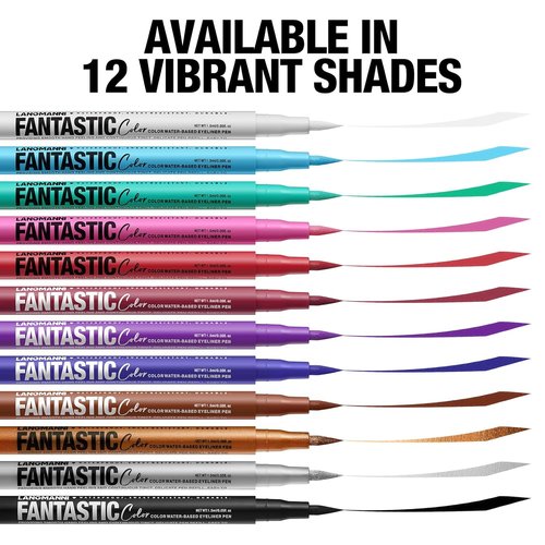 LANGMANNI Matte Liquid Eyeliner Set - 12 Neon Colors, Long-Lasting, Smudgeproof & Waterproof | Perfect Gift for Girls