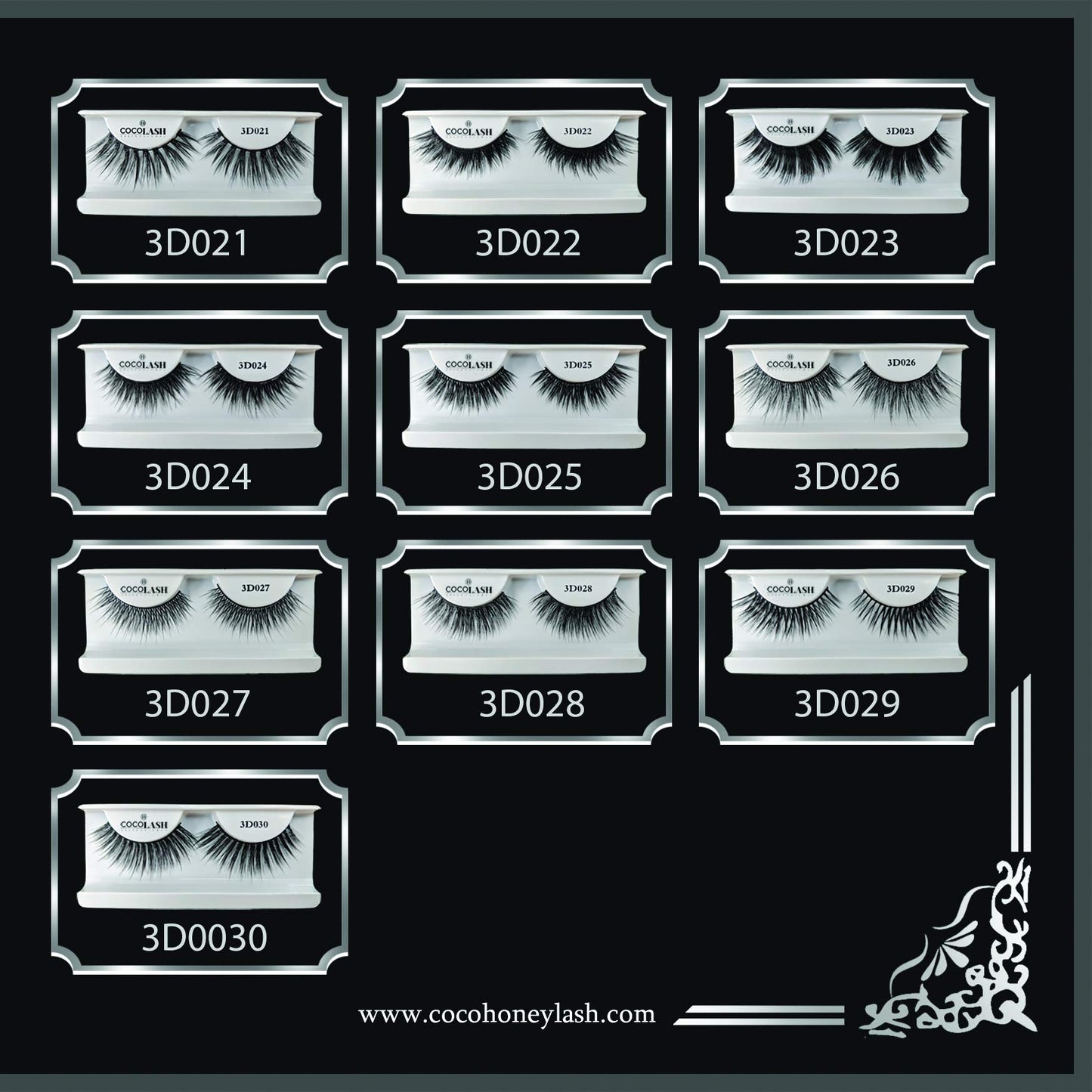 Cocohoney 3D Faux False Mink Eyelashes (5 pairs) - PARTY LOOK | 100% Hand Made | Cruelty Free | Reusable | Ultralight | Durable