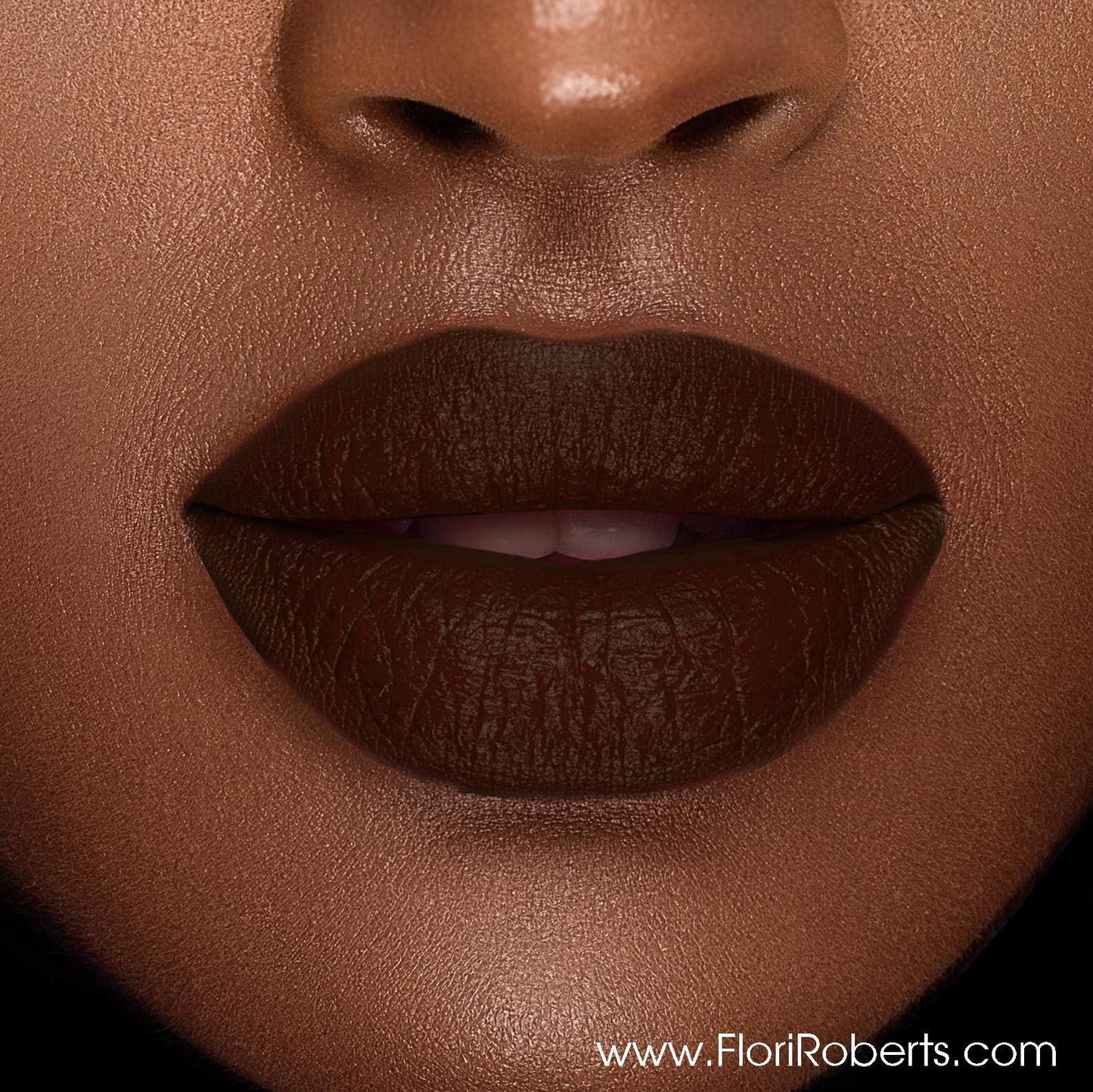 Flori Roberts Luxury Lipstick, Vibrant Lip Makeup for Women of Color or Deeper Skin Tones, Demi-Matte Texture, Hydrates and Conditions Lips