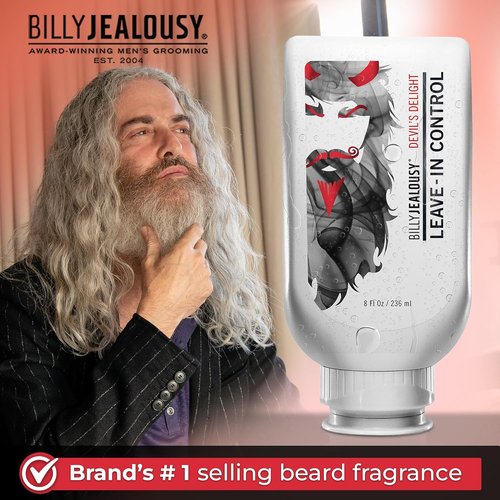 Billy Jealousy Beard Control Leave-In Conditioner - Softens Hair & Skin | Aloe & Jojoba Oil