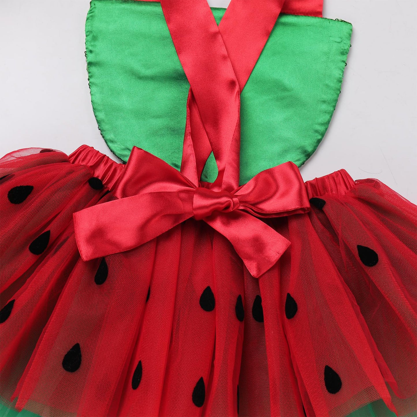 Infant Baby Girl Romper First Birthday Dress Cake Smash Outfits Toddler Watermelon Halloween Costume Easter Baptism Christening Onesie Wedding Christmas Outfits Red-Watermelon (2PCS) 6-12 Months