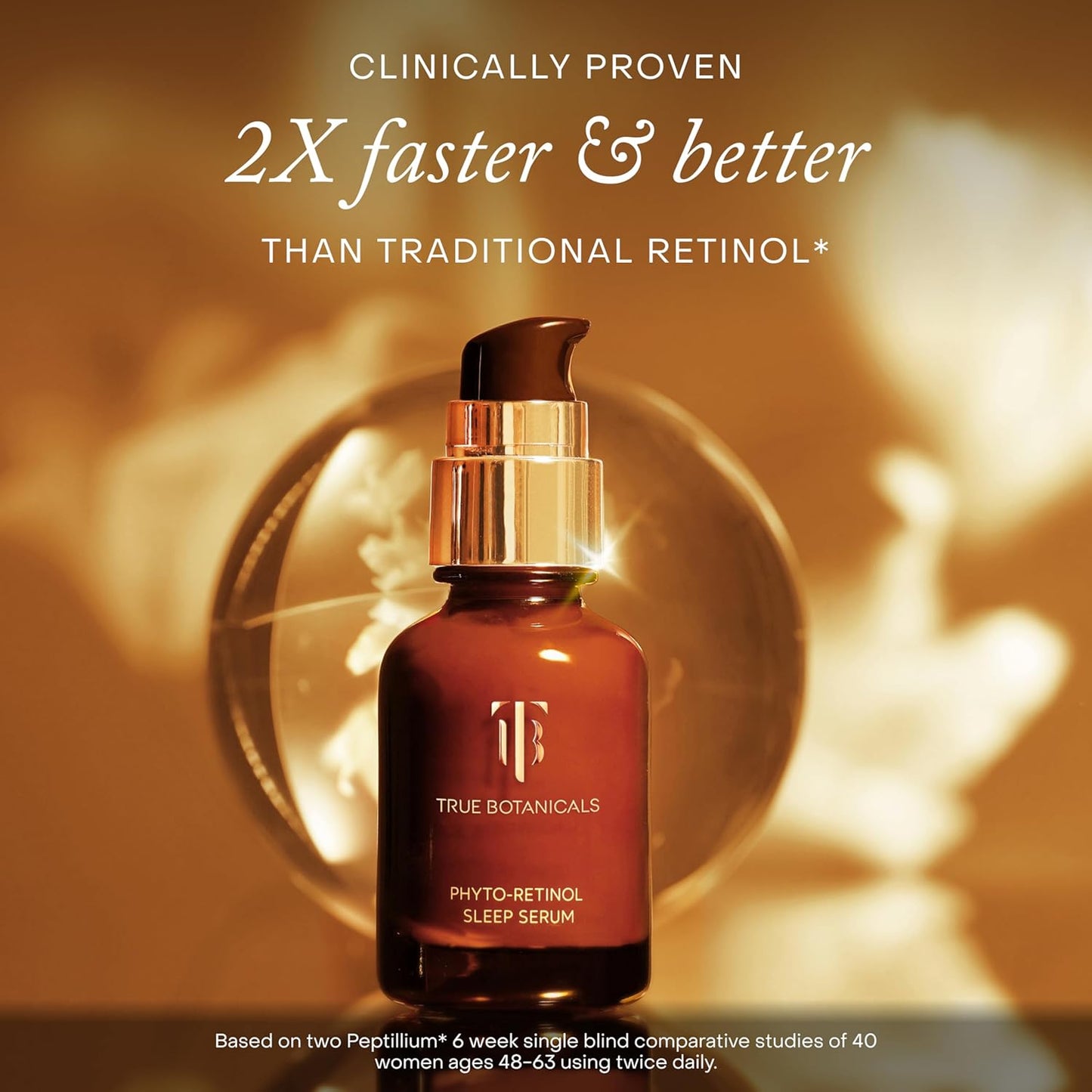True Botanicals Phyto Retinol Sleep Serum - Nightly Anti-Aging Formula | Reduces Fine Lines & Wrinkles | 1 fl oz | 30 ml