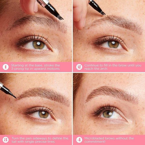 Benefit Brow Microfilling Pen - Medium Brown #3.5 | 0.02 Ounce (Pack of 2) for Effortless Brows