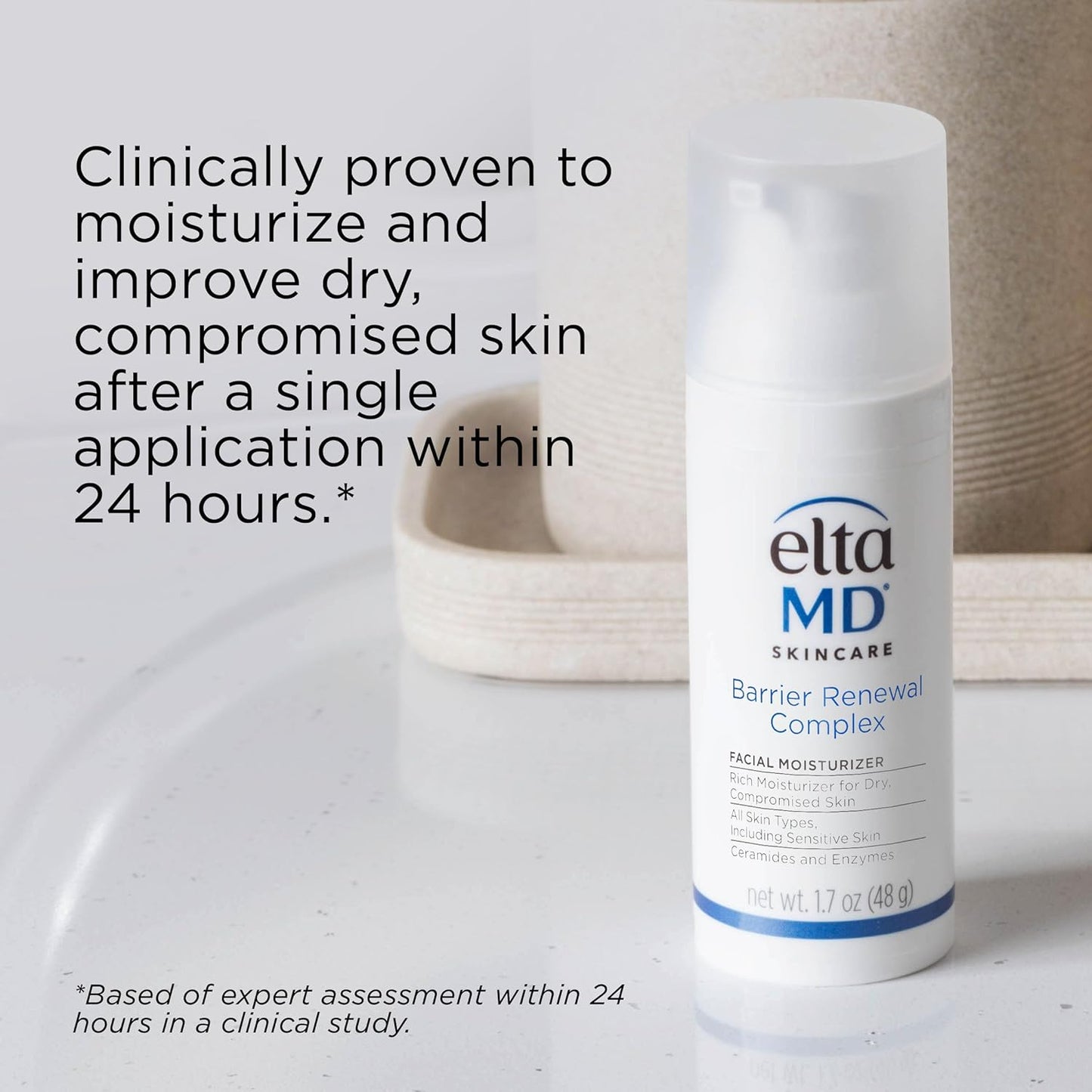 EltaMD Barrier Renewal Complex Face Moisturizer - Hydrating Formula for Dry & Sensitive Skin