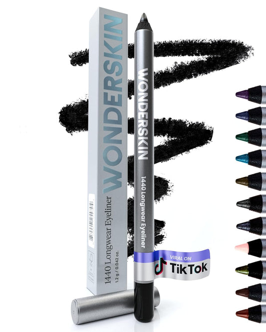 Wonderskin Eyeliner Pencil - Longwear Deep Black Waterproof & Smudge-Proof | 1440 Liquorice