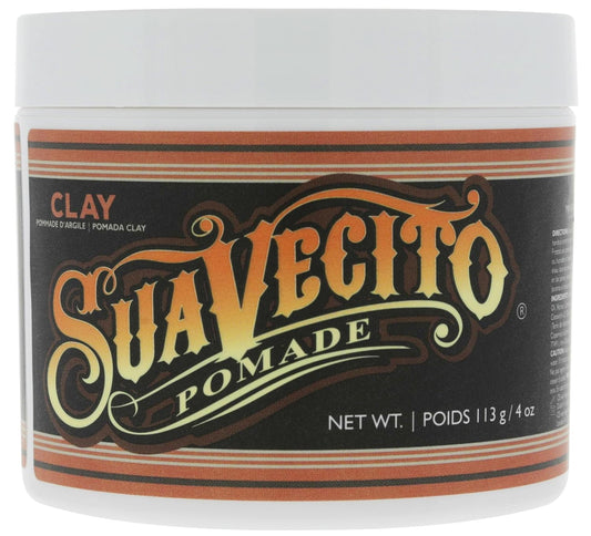 Suavecito Pomade Firme Clay for Men - Strong Hold & Low Shine Matte Finish - 4 oz Professional Hair Styling Clay