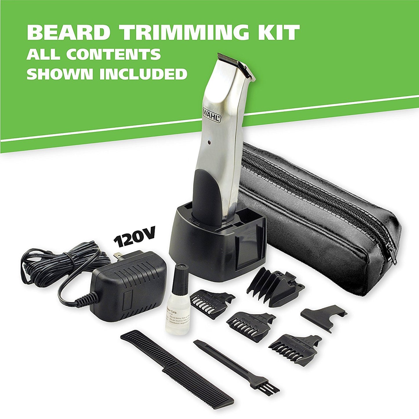 Wahl Groomsman Beard Trimmer - Corded & Cordless Rechargeable Grooming Kit for Men | Model 9918-6171V