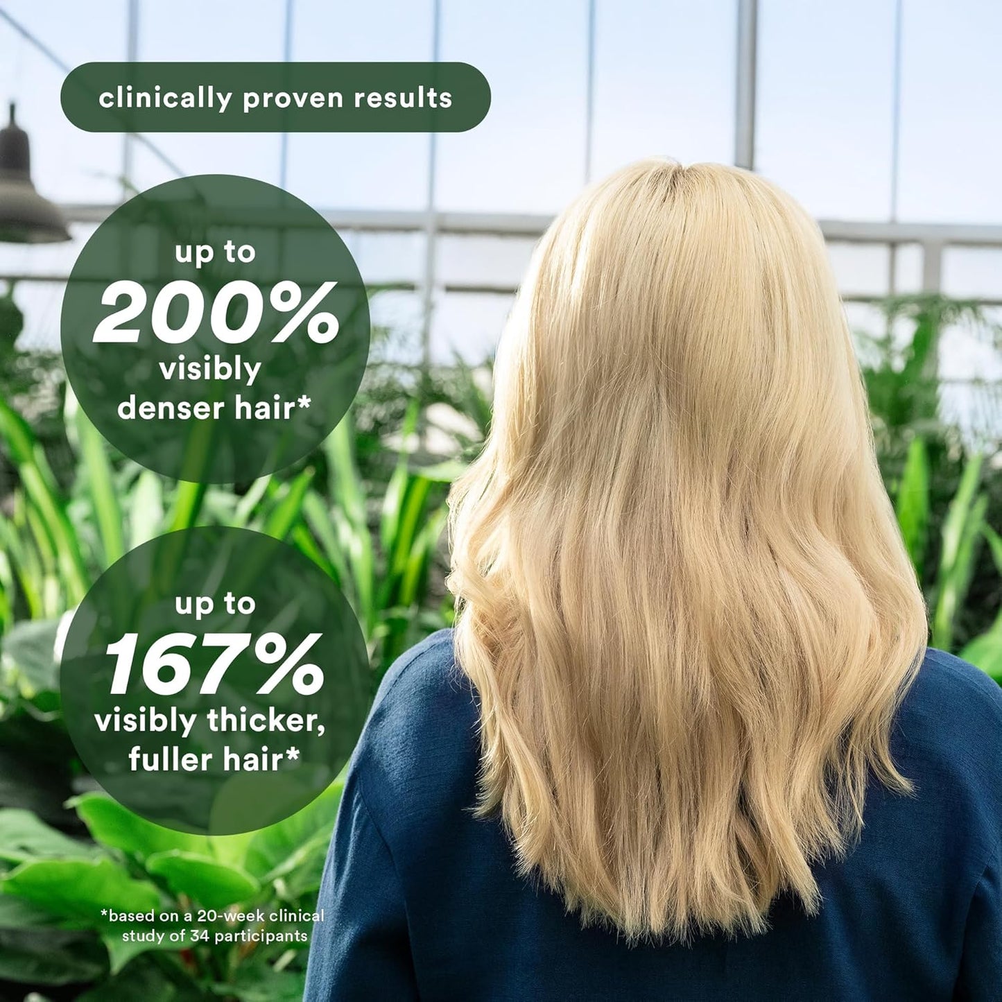 VERB Density Peptide Shampoo - Thicken Hair & Reduce Shedding - Moisturizes Fine, Weighed Down Hair