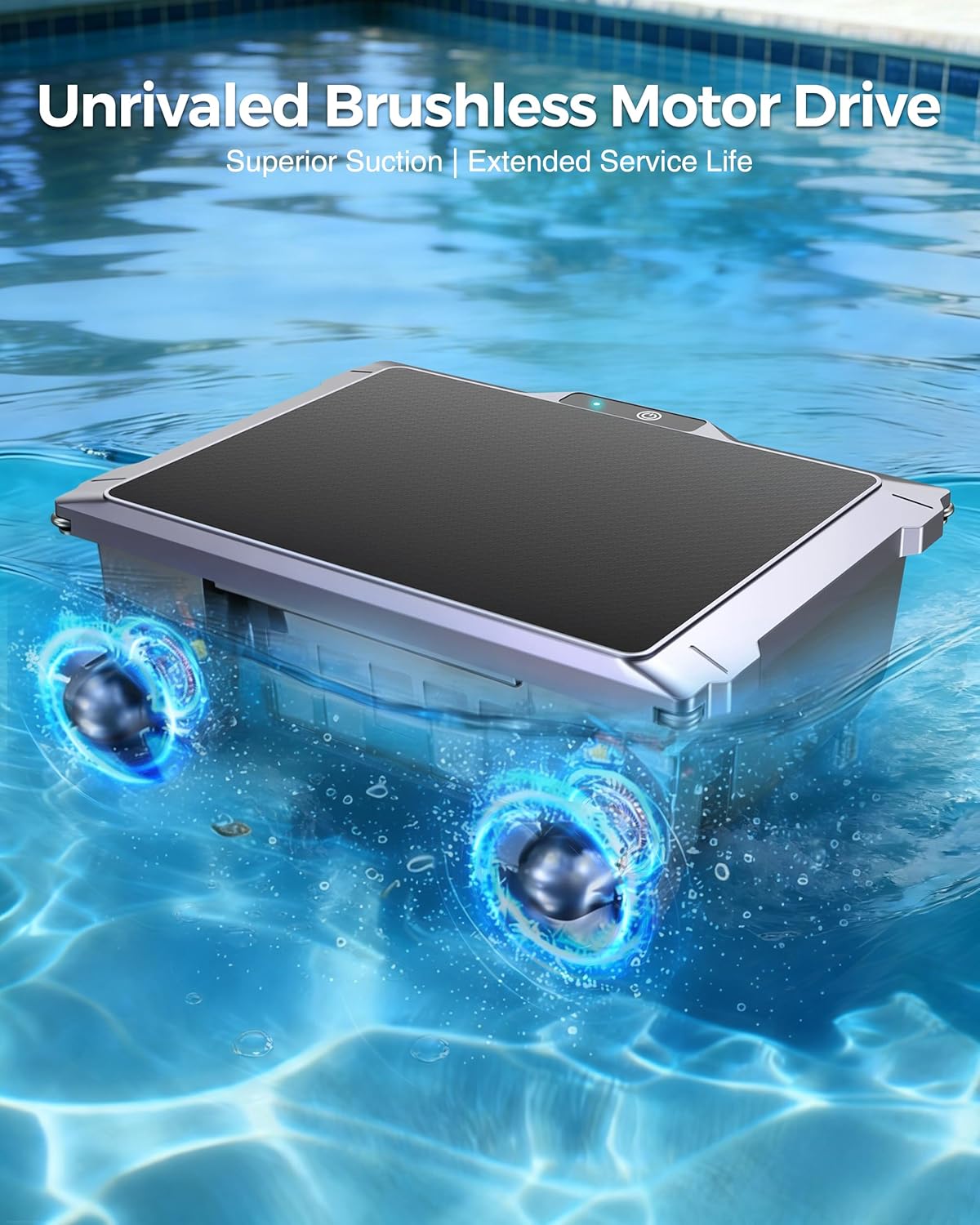 T2B Solar Pool Skimmer Robot - App & Remote Control | 2026 Upgraded Automatic Cleaner for Inground & Above-Ground Pools