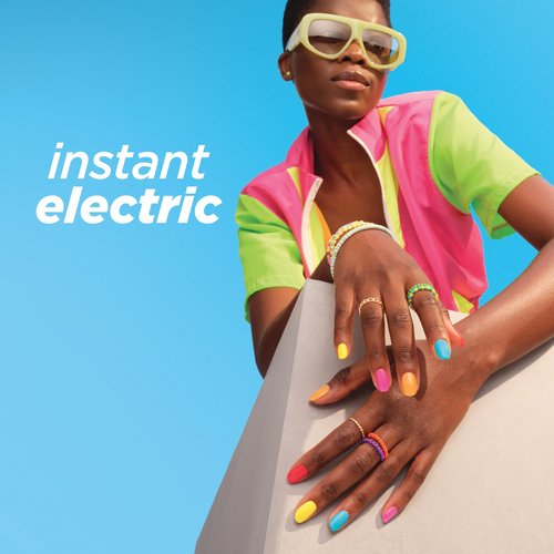 Sally Hansen Insta-Dri Electric Feels Nail Polish | Quick Dry, Long Lasting, Streak-Free Shine | Opaque, Shiny | 358 Infa-redibly Hot| Neon Red Nail Color