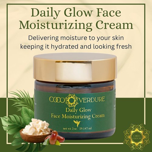 Regine Switzerland Daily Glow Face Moisturizing Cream - Ultra Hydrating with Vitamin E & Jojoba Oil | 2oz for Dry, Sensitive Skin