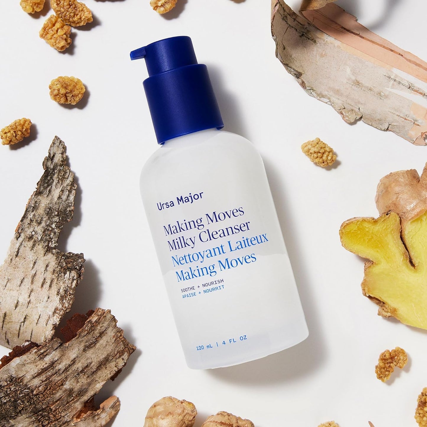 Ursa Major Milky Cleanser - Natural Vegan Daily Cleanser for Normal to Dry Skin | 4 oz