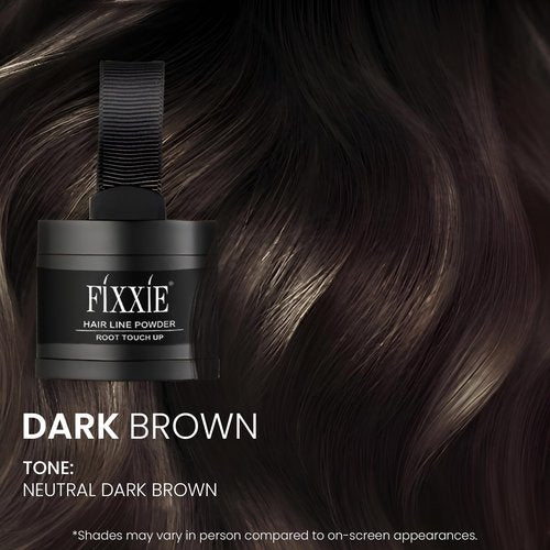 Hairline Powder, Root Touch Up Dark Brown, Instant Hair Loss Concealer for Thinning Hair, Windproof & Sweatproof Hair Root Cover Up Powder with Mirror and Puff