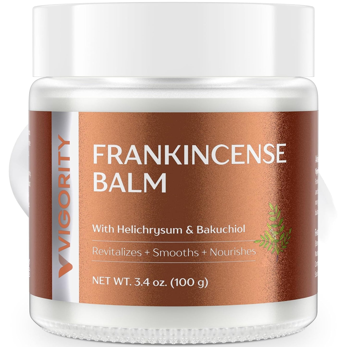 Vigority Frankincense Balm - Restorative Moisturizer for Dry, Mature Skin | Hydrates & Revitalizes - 3.4 oz