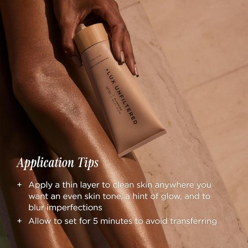 Lux Unfiltered N°10 Blurring Body Glow Lotion - Hydrating Shimmer Lotion with Shea Butter & Vitamin C - Vegan & Cruelty-Free