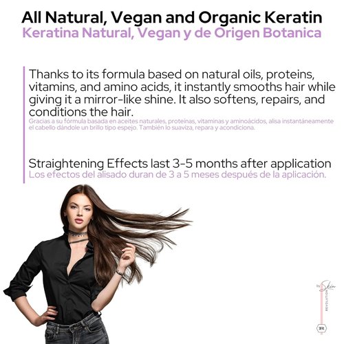 Ritual Botánico Organic Keratin Treatment - Straighten, Repair & Relax Hair | All-Natural Vegan Formula | 120ml/4.05 Fl Oz