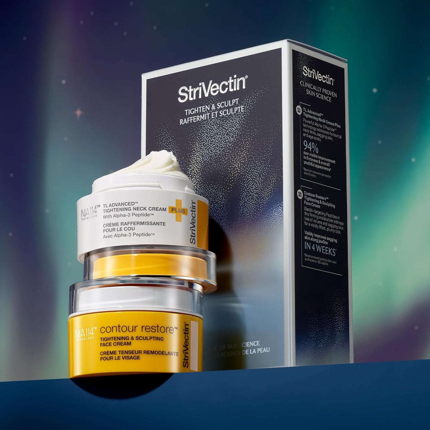 StriVectin TL Advanced Tighten & Sculpt Kit - Brighten & Lift Skin Tone with Peptides & Hyaluronic Acid
