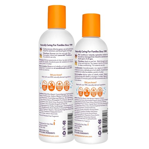 Fairy Tales Swim Shampoo & Conditioner Set - Natural Chlorine Removal for Kids | 12oz & 8oz