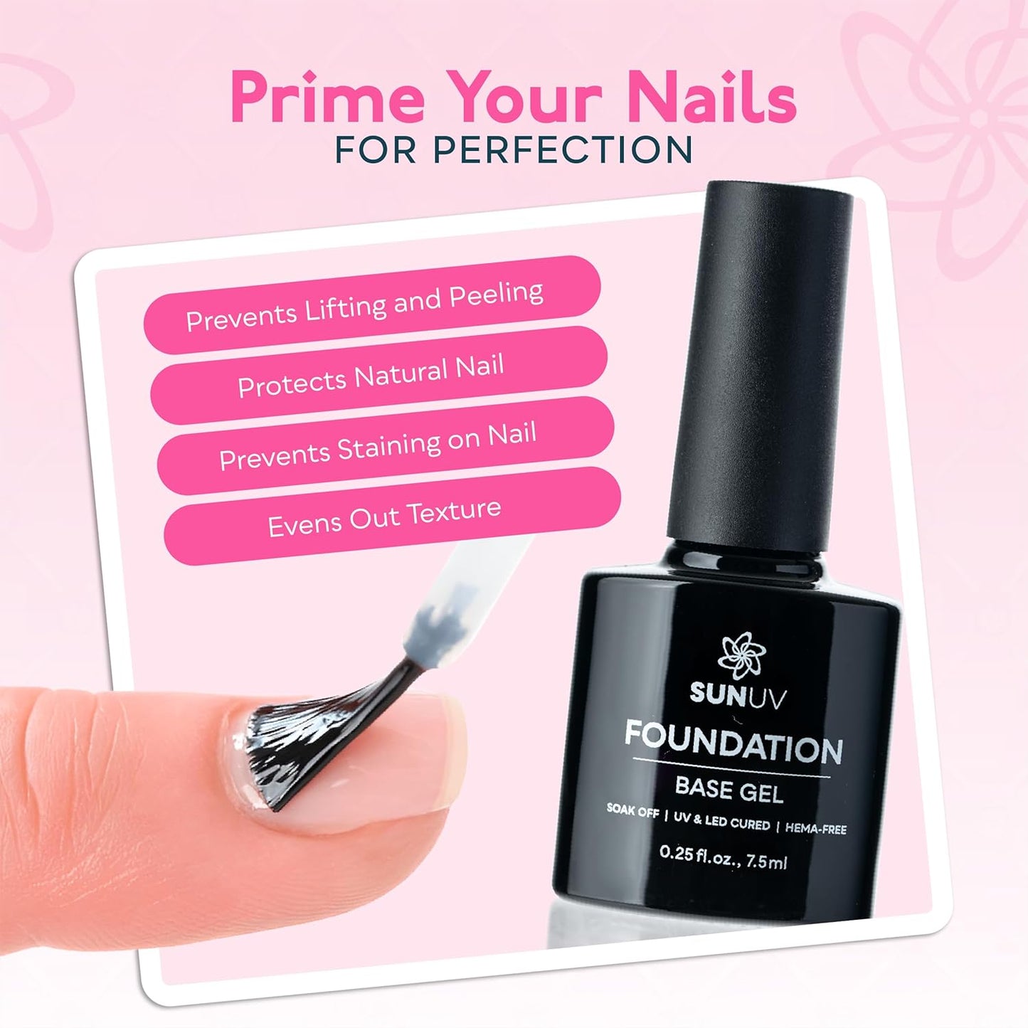SUNUV Gel Nail Polish Kit - 16 Vibrant Colors with Base & Top Coat | Perfect for DIY Manicure at Home