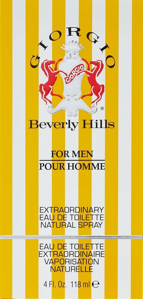 Giorgio Beverly Hills Eau De Toilette Spray for Men - Extraordinary Scent, 4.0 Oz | 118 Ml