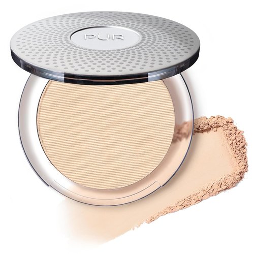 PÜR MINERALS 4-in-1 Pressed Mineral Makeup Powder Foundation - SPF 15 Compact for Medium to Full Coverage