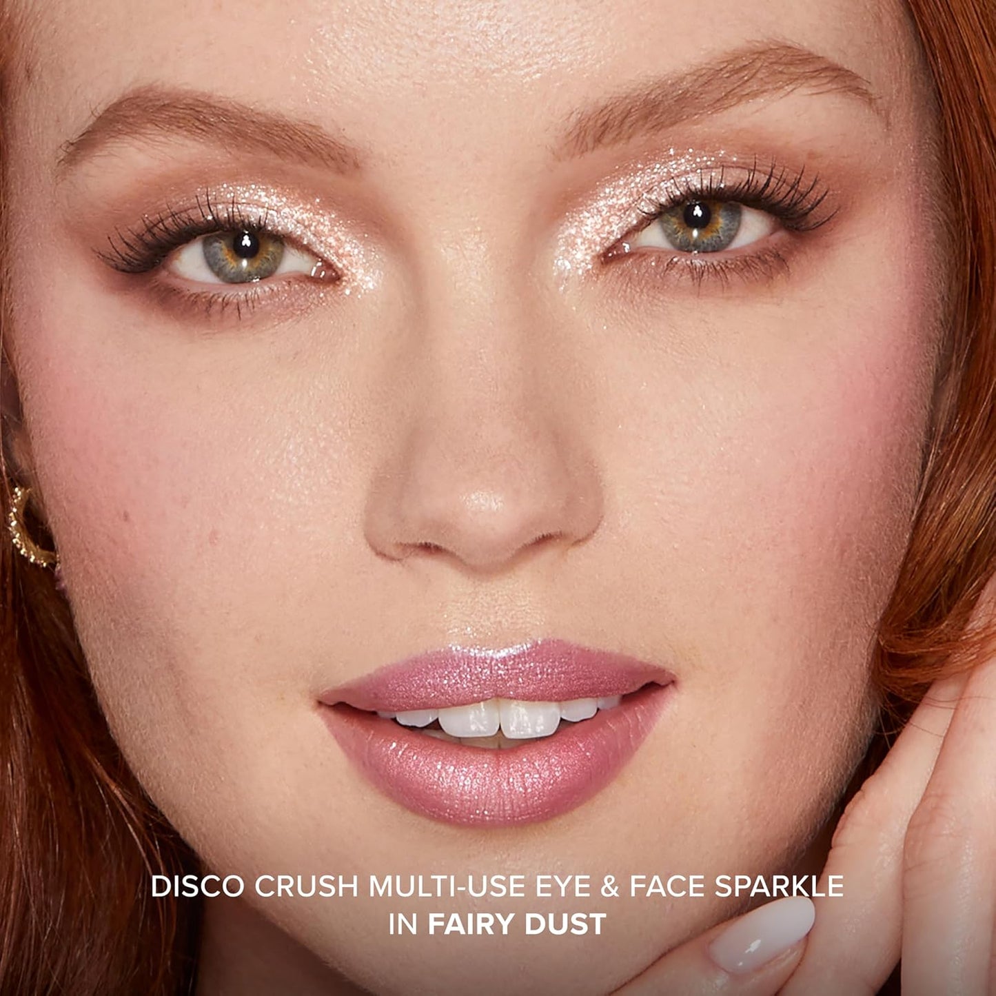 Too Faced Disco Crush Glitter - High Shine Multi-Use Eye & Face Sparkle | Iridescent Multichrome, 0.05 Ounce
