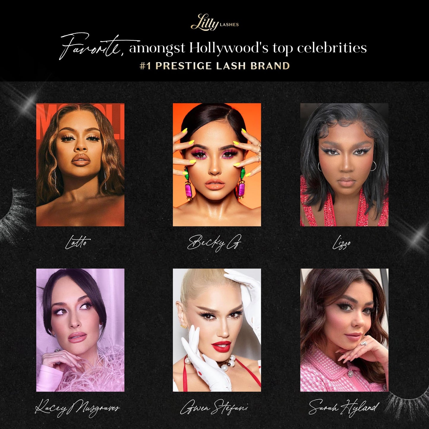 Lilly Lashes 3D Self Adhesive Eyelashes, No Lash Glue Needed, Body Heat Activated Press on Lashes, Reusable Self Adhesive Eyelashes Up to 5x, Easy to Apply & Remove (MoneyMaker)