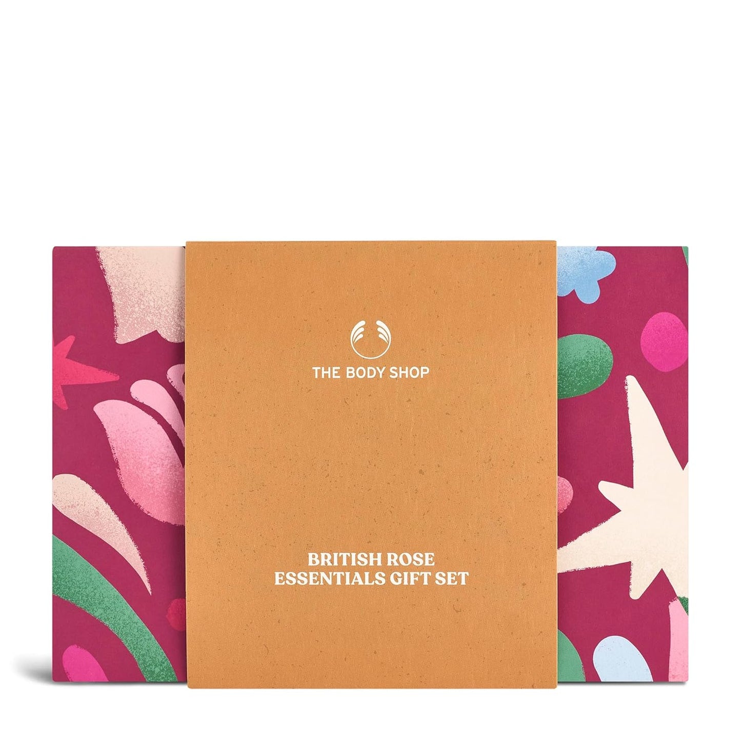 The Body Shop British Rose Essentials Gift Set - 3-Piece Vegan Collection with Body Yogurt, Hand Cream & Shower Gel