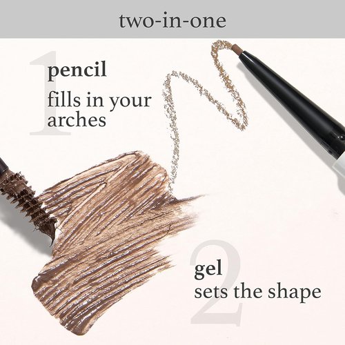 Julep Brow 101 Sculpting Pencil & Tinted Brow Gel Set - Dual-Ended Tool for Defined, Waterproof Brows - Taupe