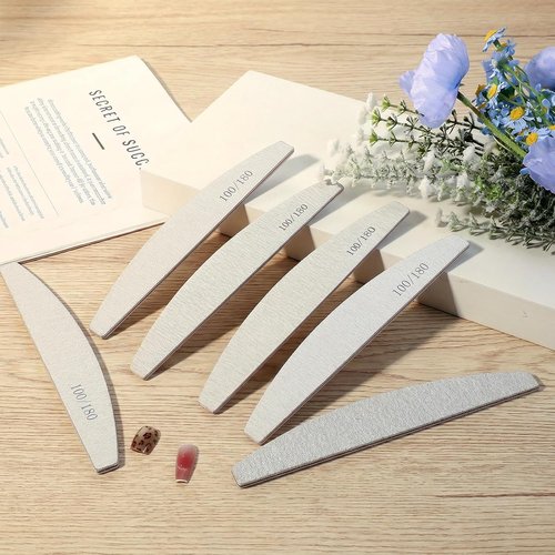 Regine Switzerland Nail Files - 150 Pcs Thickened Double-Sided Emery Boards for Acrylic & Natural Nails | Manicure Tools