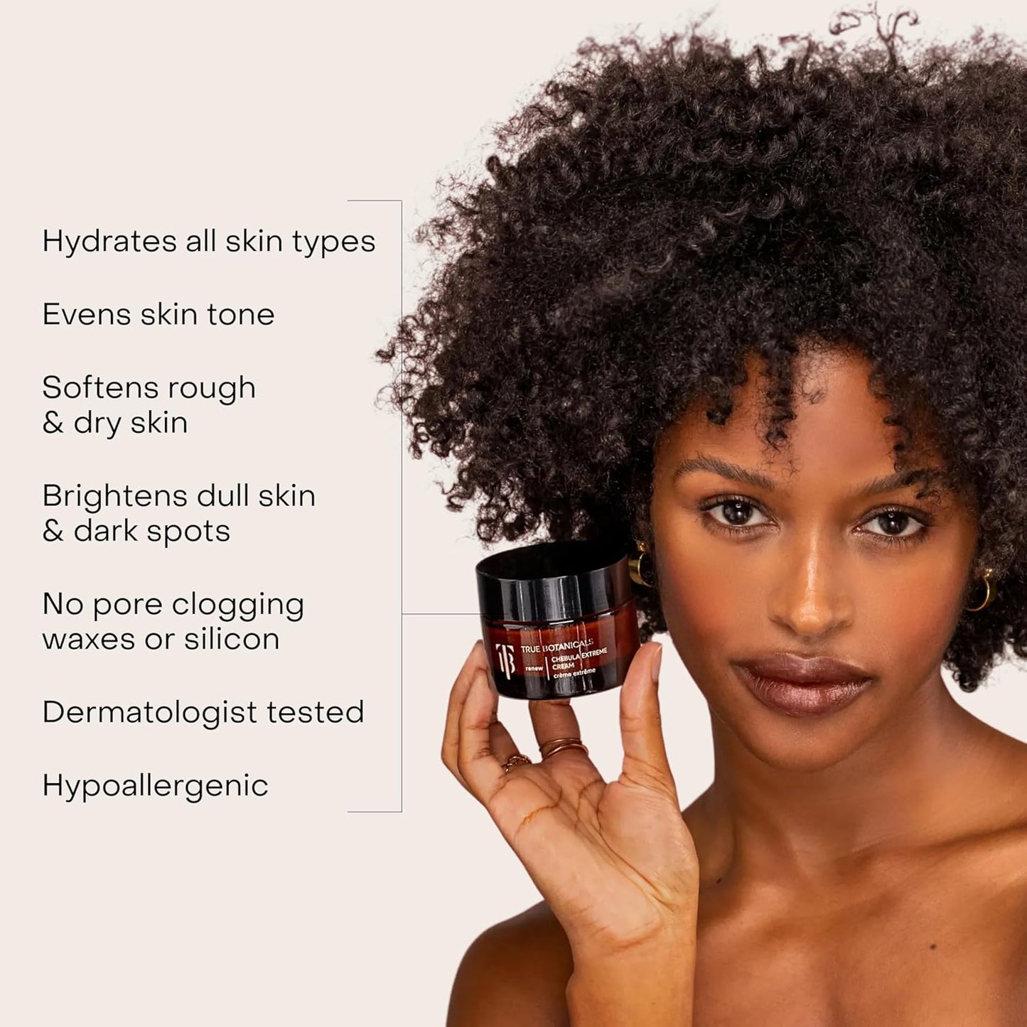 True Botanicals Chebula Extreme Cream - Anti-Aging Moisturizer with Hyaluronic Acid for Fine Lines & Wrinkles | 1.7 oz | 50 ml