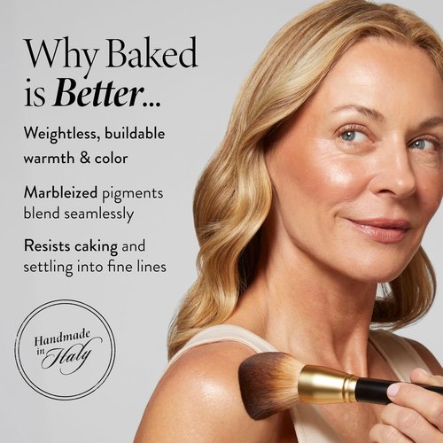 Laura Geller New York Baked Bronze-N-Brighten Bronzer Powder - Natural Medium Glow | Radiant Finish