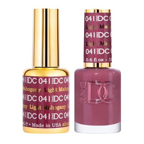 DND DC Gel Polish Set - Red Collection | UV/LED Gel Polish & Air Dry Nail Lacquer Duo, 0.5 Fl Oz Each
