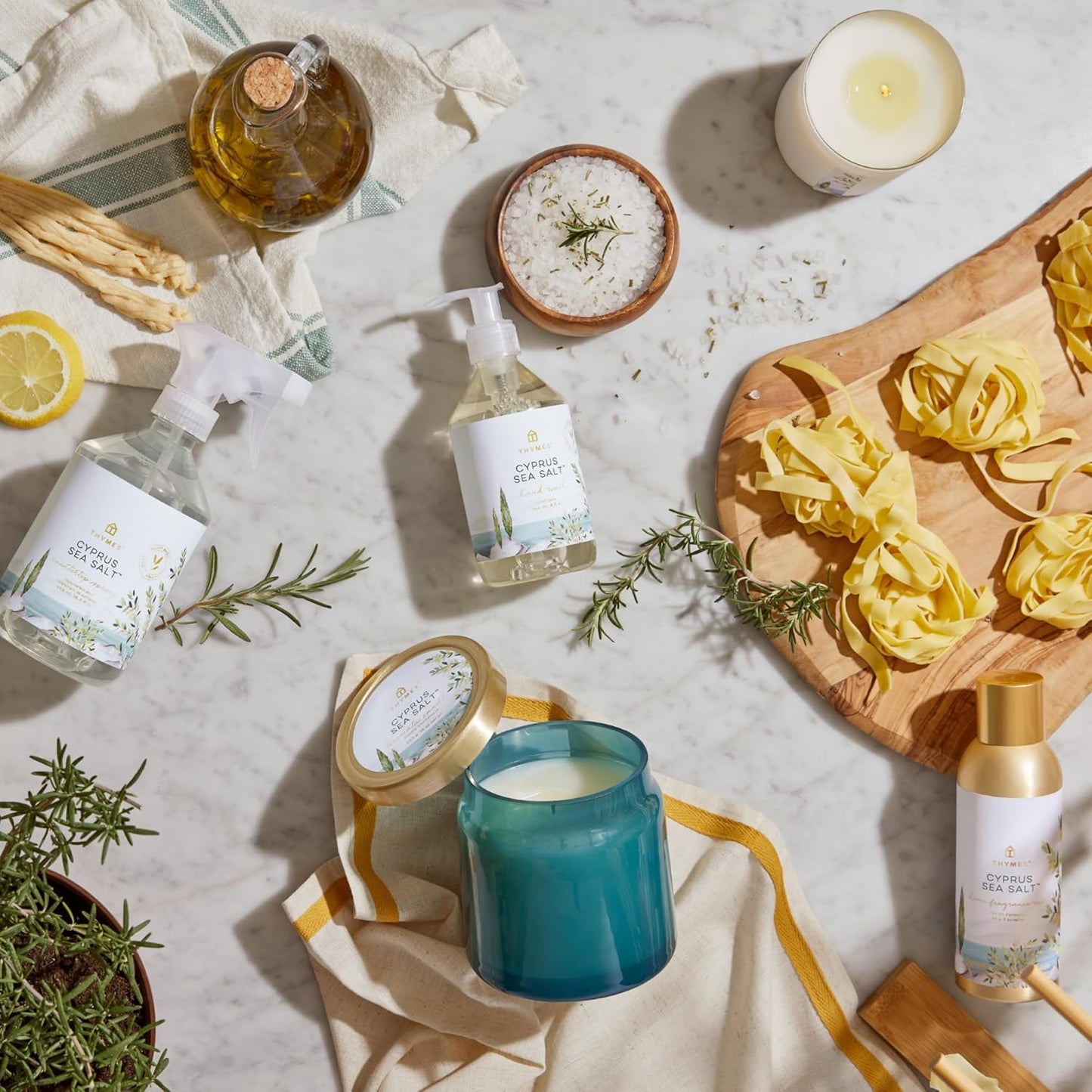 Thymes Cyprus Sea Salt Home Fragrance Mist - Refreshing Scent for Any Room | 3.0 oz
