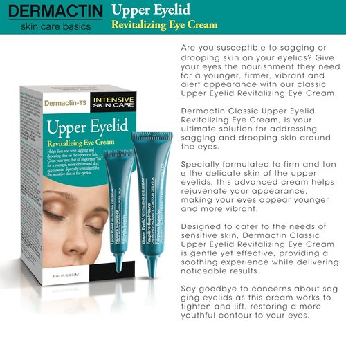Dermactin Classic Revitalizing Eye Cream for Upper Eyelids - 1 oz. Size
