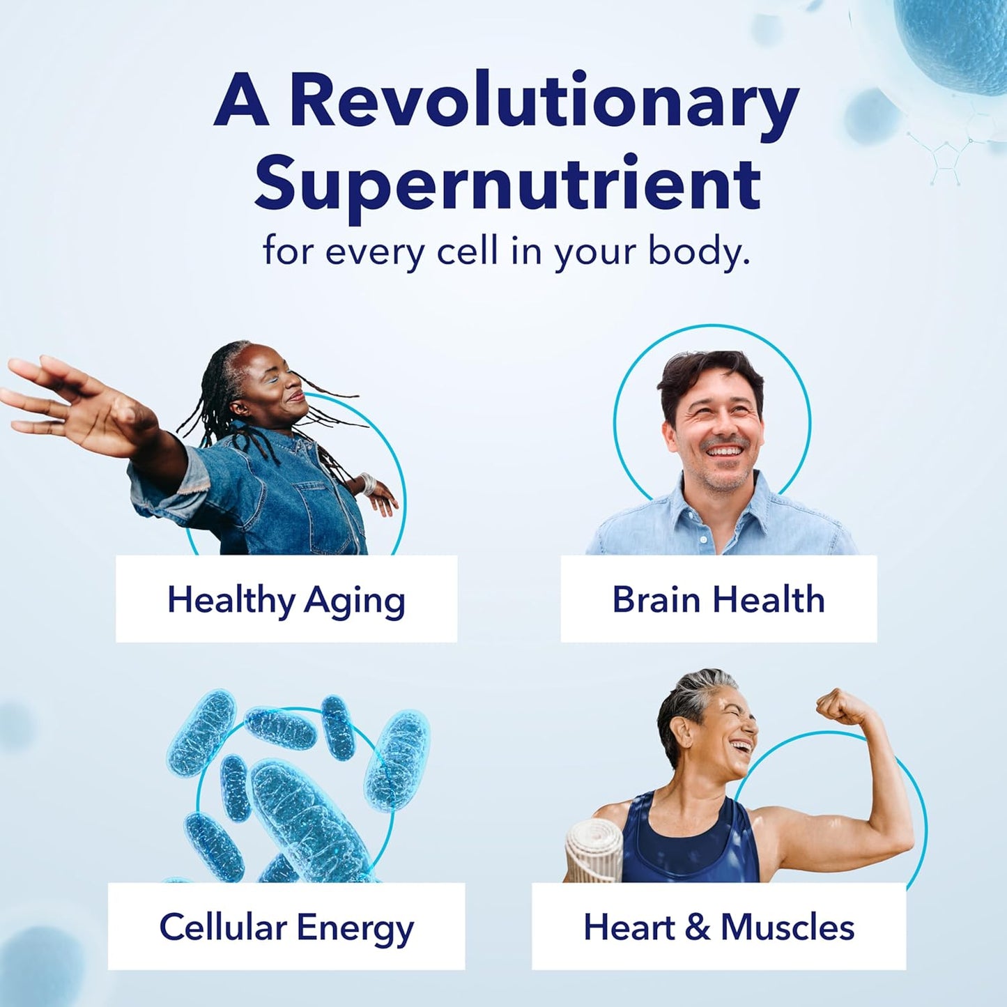 TRU NIAGEN NAD Supplement - Boost Brain Function & Anti-Aging | 300mg Niagen, 30 Servings | Supports Cellular Energy