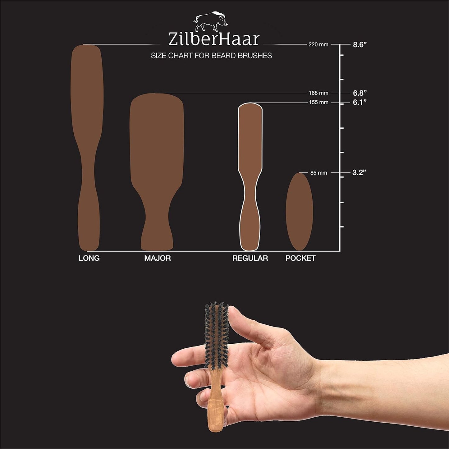 ZilberHaar Beard Oil Set - Nourishing Beard Oil with Brush & Comb for Perfect Grooming