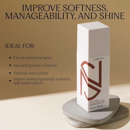 Regine Switzerland Volume Conditioner - Lightweight Formula for Fine, Color-Treated Hair | Hydrates & Adds Volume (12oz/355mL)