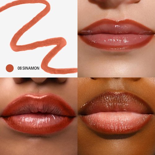 Sacheu Lip Liner - STAY-N Peel Off Lip Stain | Long Lasting Waterproof Tint with Hyaluronic Acid & Vitamin E (SINamon)