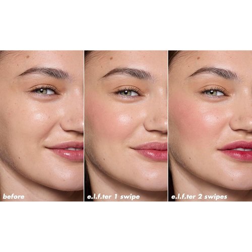 e.l.f. Sheer For It Blush Tint - Multi-Use, Long-Lasting Lip & Cheek Makeup | Vegan & Cruelty-Free in Left On Red