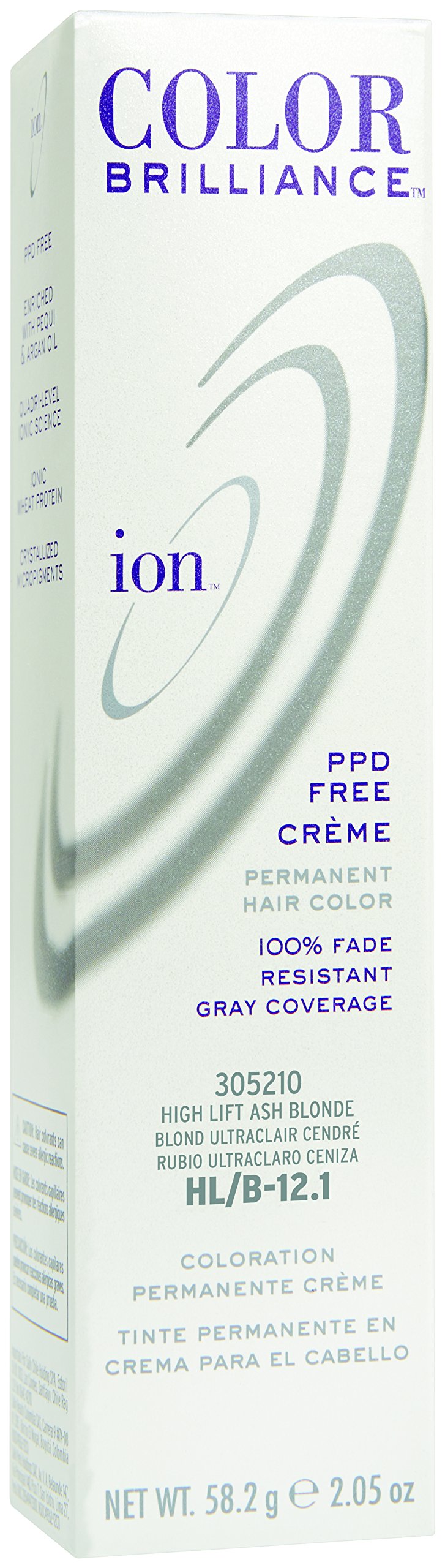 Ion Ash Blonde Permanent Creme Hair Color HL-B Hi Lift