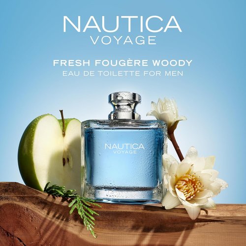 Nautica Voyage Cologne - Fresh Fruity Scent with Woody Aquatic Notes | Long Lasting 3.3 Fl Oz