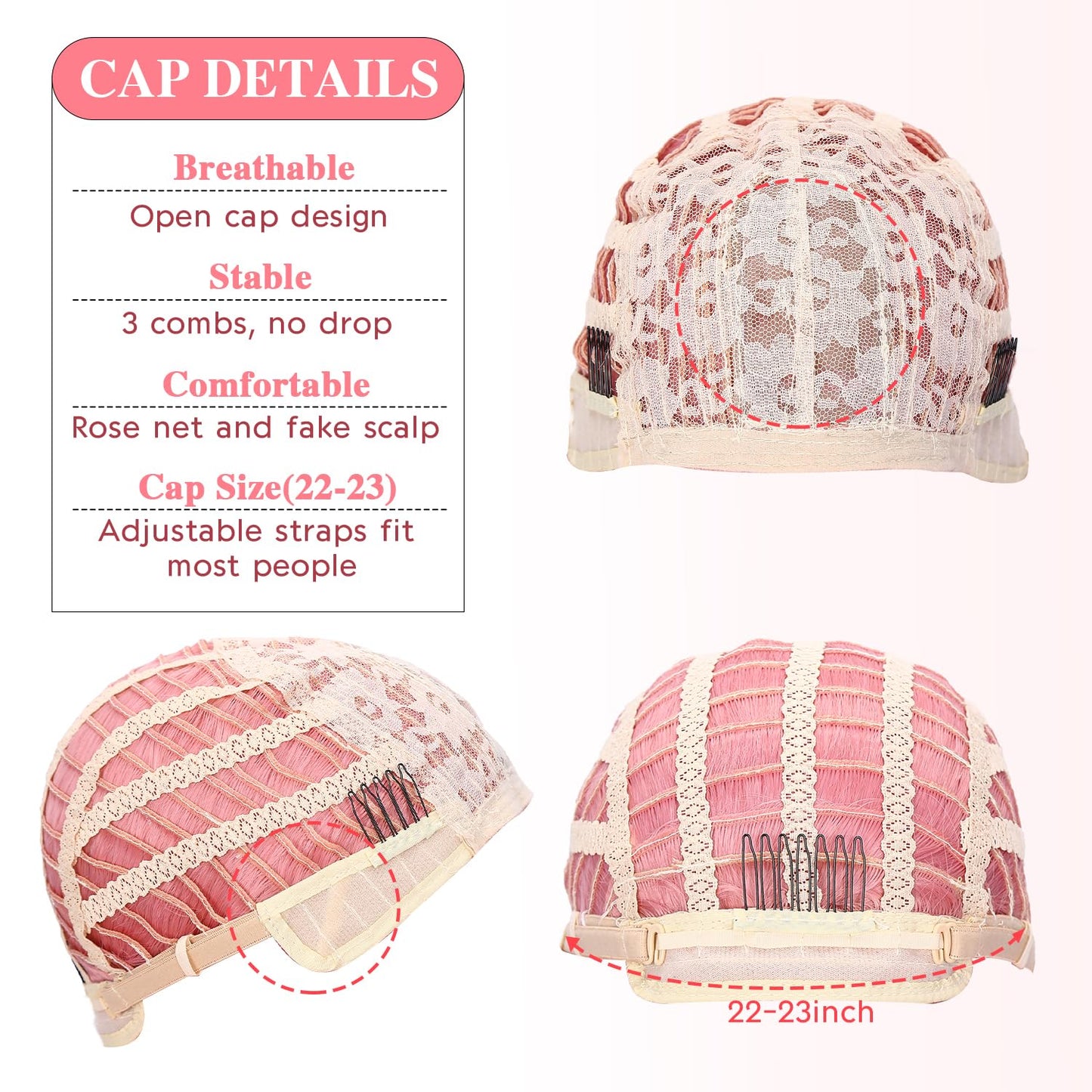 FANCEE Pastel Pink Wig with Bangs Long Straight Wig with Blunt Bangs for Women 26 Inch Synthetic Sakura Pink Wig with Layered Ends for Cosplay Halloween Party Daily Use