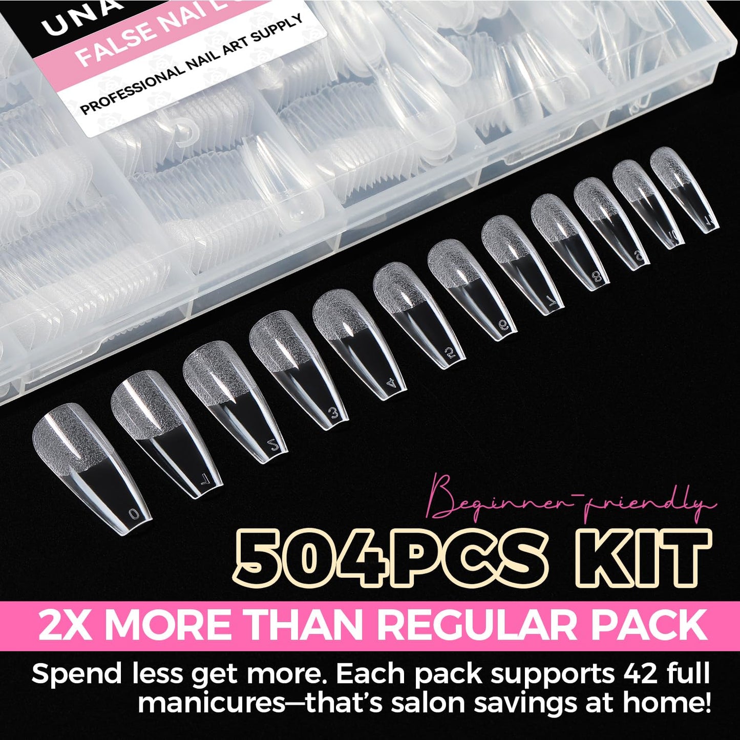 UNA GELLA Gel Nail Glue, Solid Nails Gl ue Gel 40g Lamp Curing Needed Soak Off G LUE Strong Nail G LUE G el for Acrylic Fake Nails Tips Extension Press On Nails for Gelly Tips