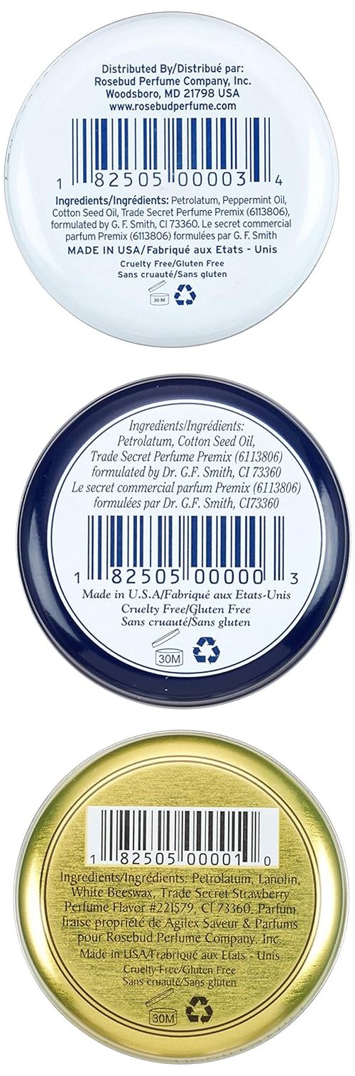 Rosebud | Three Lavish Layers Lip Balm - Moisturizing Formula | 0.8 Ounce