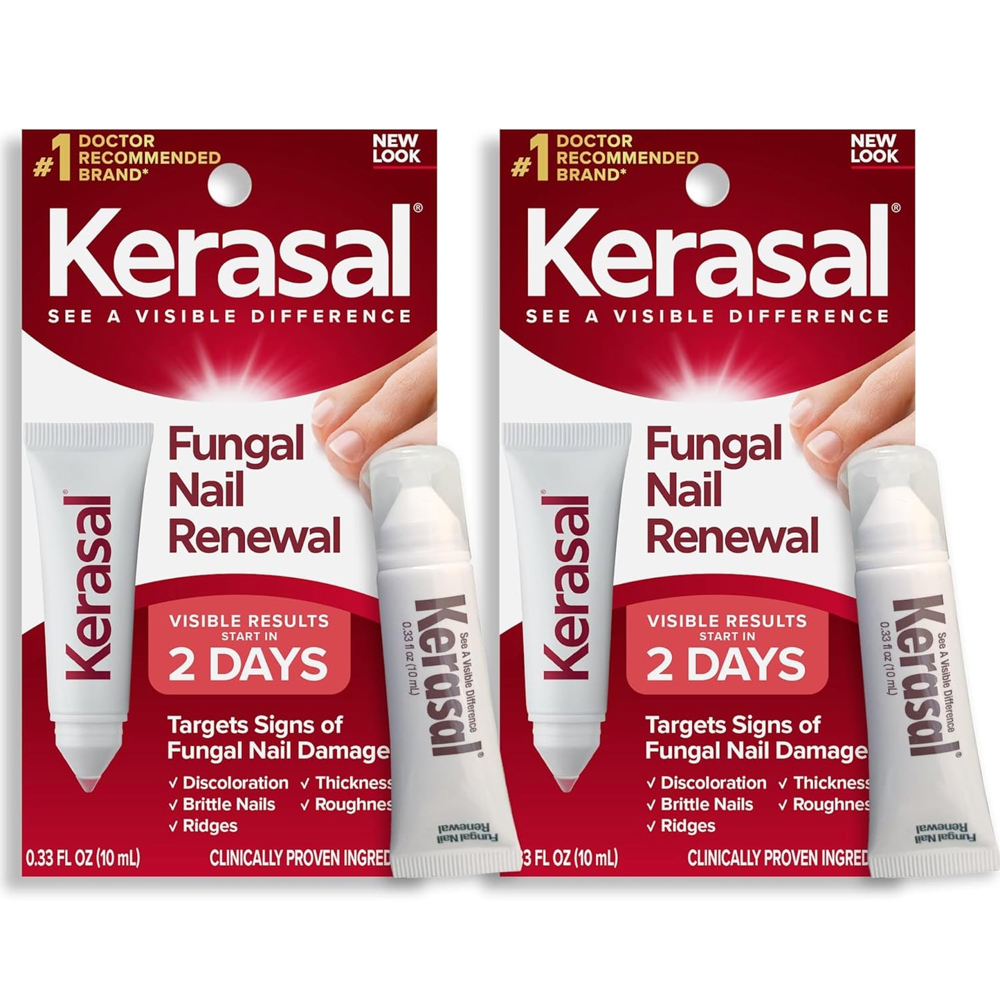Kerasal Nail Fungus Extra Strength, 0.33 fl oz Twin Pack of 2