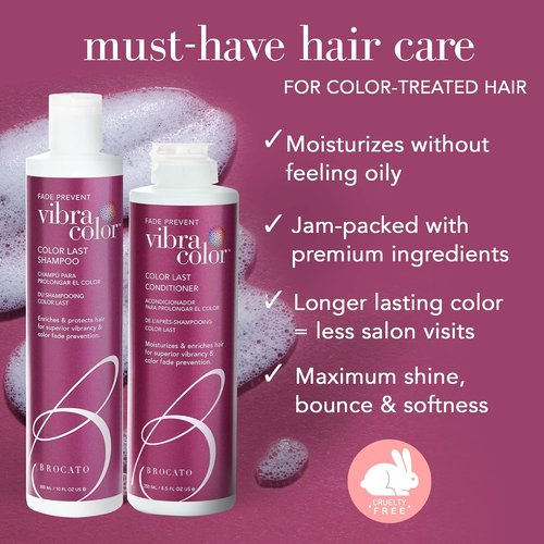Brocato Vibracolor Conditioner - 32 Oz | Color Safe Formula Prevents Fading & Extends Vibrancy
