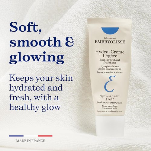Embryolisse Hydra-Cream | Refreshing Gel Moisturizer with Hyaluronic Acid & White Water Lily | 1.35 Fl Oz