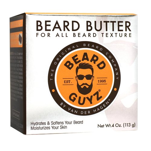 Beard Guyz Beard Butter - Moisturizing Leave-In Conditioner for Men | Tames Frizz & Softens Facial Hair - 4 oz