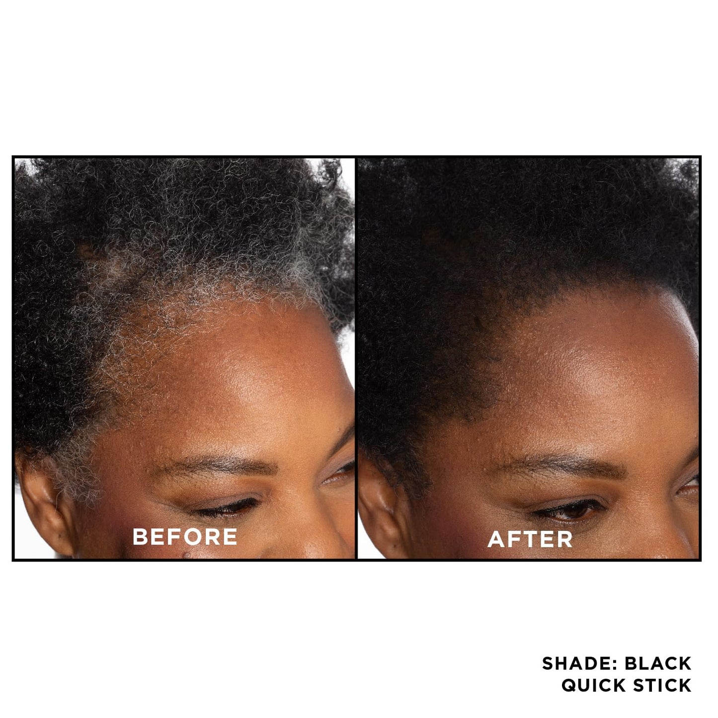 Everpro Gray Away Root Touchup Quick Stick - Black Color, 0.1 Oz for Instant Coverage